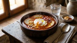 Sopa de ajo manchega con AOVE: receta fácil y reconfortante